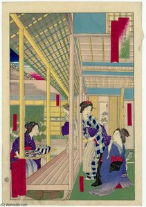 The Shôeitei Restaurant At Kubochô — Tsukioka Yoshitoshi