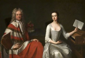 George Booth (1675–1758), 2nd Earl Of Warrington, And His Daughter Lady Mary Booth (1704–1772), Later Countess Of Stamford — Michael Dahl