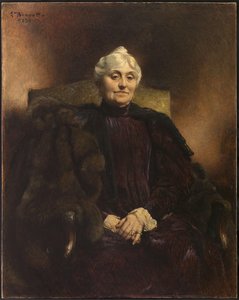Portrait De Madame Dubernet By Léon Bonnat — Léon Joseph Florentin Bonnat