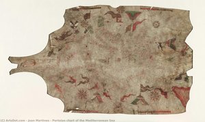 Portolan Chart Of The Mediterranean Sea — Joan Martines