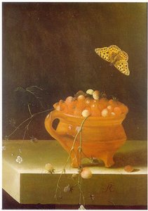 English Pot Of Strawberries — After Adriaen Coorte