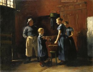 In The Fisherman's House — Lovis Corinth