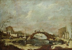 Capriccio Landscape — Francesco Lazzaro Guardi