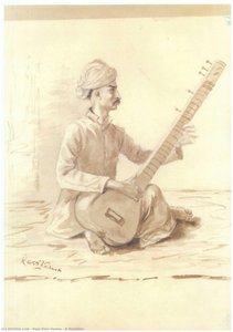 A Musician — Raja Ravi Varma