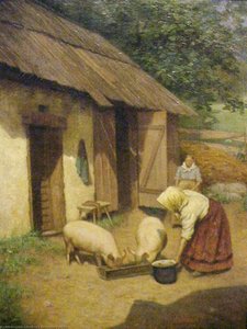 Feeding The Pigs — Stanhope Alexander Forbes