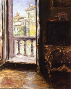 Venetian Balcony — William Merritt Chase, Impressionism