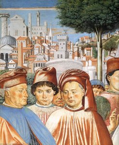 St Augustine Departing For Milan (detail) — Benozzo Gozzoli
