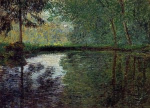 The Pond At Montgeron — Claude Monet, Impressionism