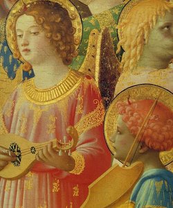 Krönung Der Jungfrau (detail) — Fra Angelico, Frührenaissance