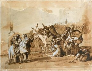 Peter The Hermit Preached To The Crusaders — Francesco Hayez