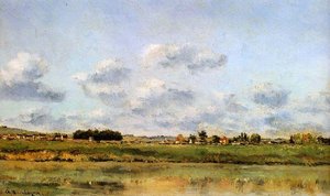Banks Of The Loing — Charles-françois Daubigny