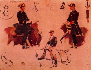 Uniform Sketches Of The Royal House — Josep Cusachs I