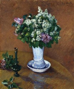 Still Life With A Vase Of Lilacs — Gustave Caillebotte