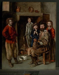 A Peasant Family — Antoine (brother) Le Nain, Baroque