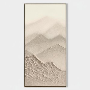 Ethereal Sediment: A Monochromatic Study Of Silent Peaks And Timeless Sanded Layers — David Moreau
