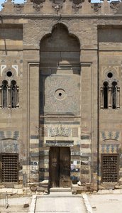 The southwest facade before restoration