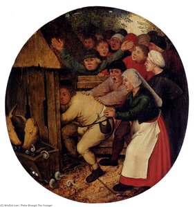 Pushed Into The Pig Sty — Pieter Bruegel The Younger