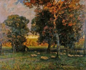 A Gleam Before The Storm — Alfred East, Barbizon School