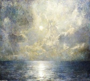 Moonlilt Seascape — Soren Emil Carlsen