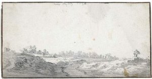 Moorland Landscape With Winding Path And Two Figures — Jan Josephszoon Van Goyen