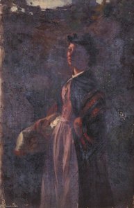 Portrait Of A Woman In Three Quarter View — Thomas Stuart Smith