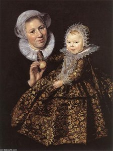 Catharina Hooft Mit Ihrer Amme — Frans Hals I