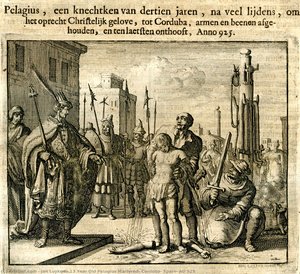 13 Year Old Pelagius Martyred, Cordoba, Spain, Ad 925 — Jan Luyken
