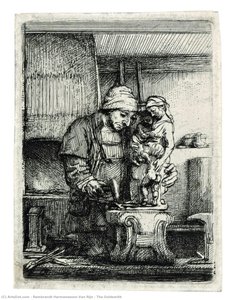 The Goldsmith — Rembrandt Van Rijn