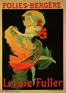 Reproduction Of A Poster Advertising 'loie Fuller' — Jules Chéret, Art Nouveau