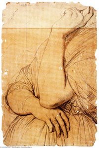 Study For The Portrait Of Vicomtesse Louise-albertine D'haussonville — Ingre, Neo-classicism