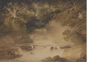 Cascade In Cottendale, The Head Of Wensleydale — Francis Nicholson