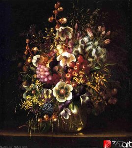 Still Life With Flowers In A Vase — Adelheid Dietrich
