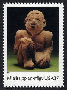 37c Mississippian Effigy Stamp — United States Postal Service