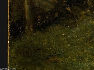 Rocks In The Forest Of Fontainebleau — Jean-baptiste-camille Corot, Impressionism