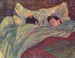 Two Girls In Bed — Henri De Toulouse-lautrec