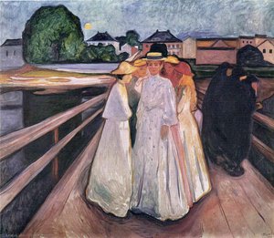 The Ladies On The Bridge — Едвард Мунх, Expressionism