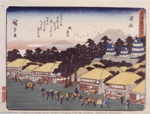 Estación 30, Hamamatsu — Utagawa Hiroshige