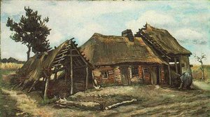 Кућа Са Ружастом Бањом И Склоњеном Женаком — Vincent Van Gog
