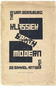 Cover Of ''classic, Modern, Baroque'' — Theo Van Doesburg
