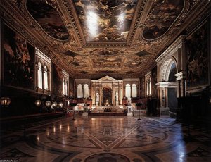 Ansicht Der Sala Superiore — Tintoretto (jacopo Comin), Baroque Style