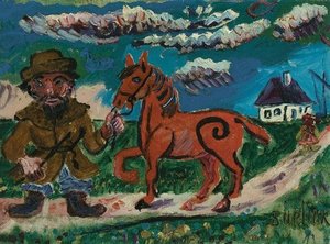 Red Stallion — David Davidovich Burliuk