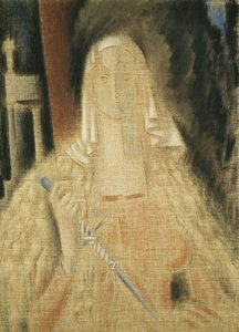 La temperanza, Woman Holding a Knife