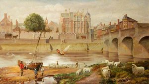Wye Bridge And Monmouth School — John Arthur Evans