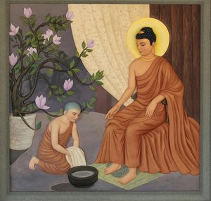 Educating Rahula — Fo Guang Shan Buddha Museum, Buddhist Art