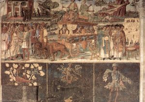 English Allegory of July Triumph of Jupiter (detail)