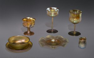 Gold Favrile Place Setting — Estudio De Louis Comfort Tiffany