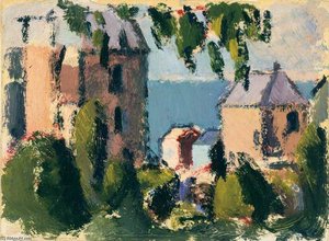 Houses With Seaview — John Duncan Fergusson, Post-impressionism