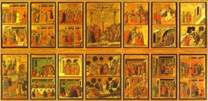 Maestó (rückseite Mit 26 Szenen Der Passion) — Duccio Di Buoninsegna