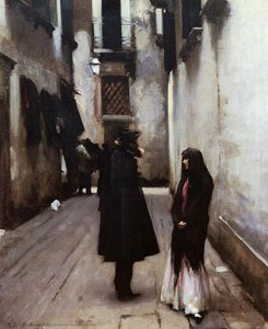 Venetian Street — John Singer Sargent, American Realism