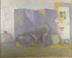 Coin D'atelier, Divan Et Paravent — Jacques Truphemus